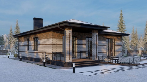 Одноэтажные Одноэтажный дом 139.1 кв. м 139 кв м - от компании «Arnum» в Казани и Москве