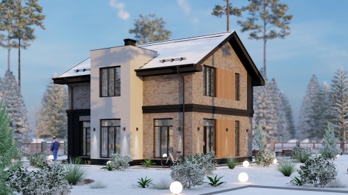 Двухэтажные Двухэтажный дом 142 кв. м 142 кв м - от компании «Arnum» в Казани и Москве