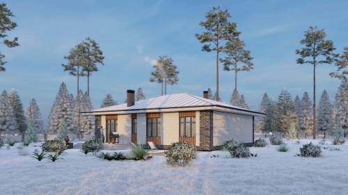 Одноэтажные Одноэтажный дом 144 кв. м 144 кв м - от компании «Arnum» в Казани и Москве