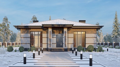 Одноэтажные Одноэтажный дом 139.1 кв. м 139 кв м - от компании «Arnum» в Казани и Москве