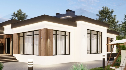 Двухэтажные Двухэтажный дом 468 кв. м. хайтек 468 кв м - от компании «Arnum» в Казани и Москве