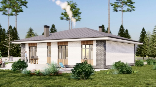 Одноэтажные Одноэтажный дом 144 кв. м 144 кв м - от компании «Arnum» в Казани и Москве