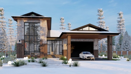 Одноэтажные Одноэтажный дом 375 кв. м. с сауной и гаражом 375 кв м - от компании «Arnum» в Казани и Москве