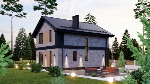 Двухэтажные Двухэтажный дом 142 кв. м 142 кв м - от компании «Arnum» в Казани и Москве