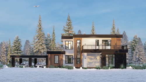 Двухэтажные Двухэтажный дом 266 кв. м. хайтек 266 кв м - от компании «Arnum» в Казани и Москве