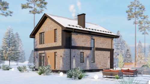 Двухэтажные Двухэтажный дом 142 кв. м 142 кв м - от компании «Arnum» в Казани и Москве